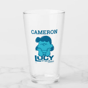 Peanuts   Lucy Who Says I'm Crabby?? Glass