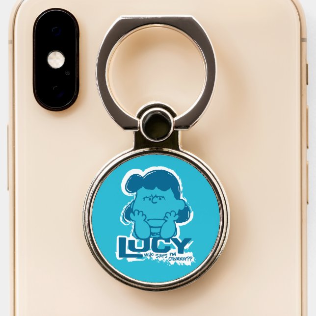 Peanuts | Lucy Who Says I'm Crabby?? Phone Ring Stand (Close Up)