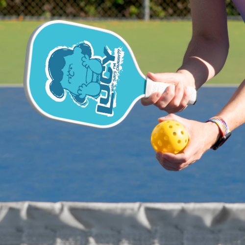 Peanuts  Lucy Who Says Im Crabby Pickleball Paddle