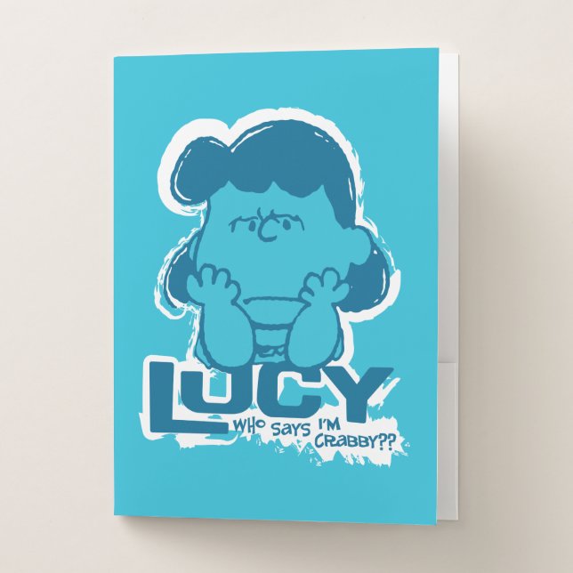 Peanuts | Lucy Who Says I'm Crabby?? Pocket Folder (Front)