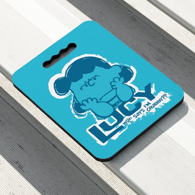 Peanuts | Lucy Who Says I'm Crabby?? Seat Cushion (In Situ)