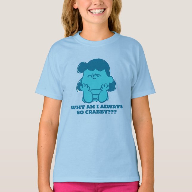 Peanuts | Lucy Who Says I'm Crabby?? T-Shirt (Front)