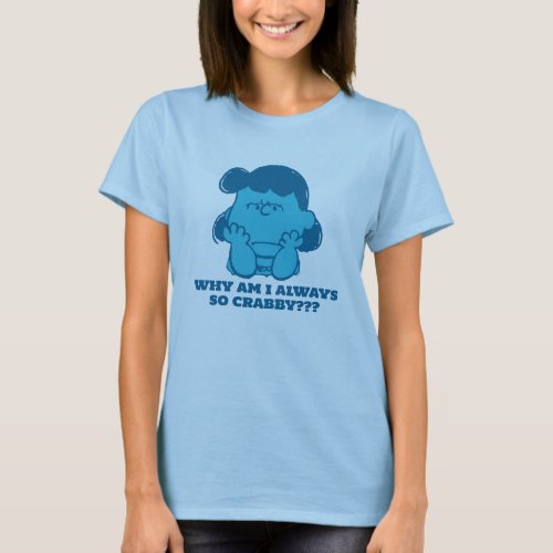 Peanuts  Lucy Who Says Im Crabby T_Shirt