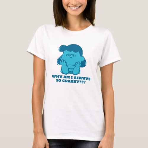 Peanuts  Lucy Who Says Im Crabby T_Shirt