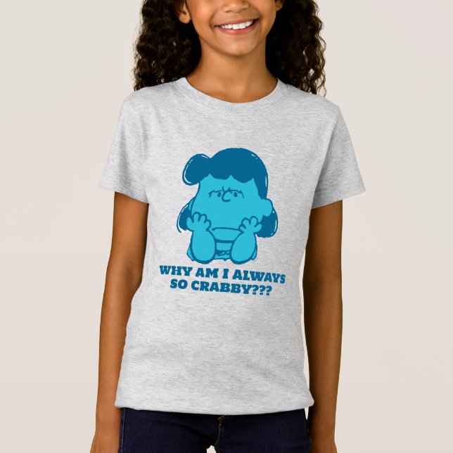 Peanuts | Lucy Who Says I'm Crabby?? T-Shirt (Front)