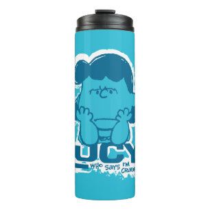 Peanuts   Lucy Who Says I'm Crabby?? Thermal Tumbler
