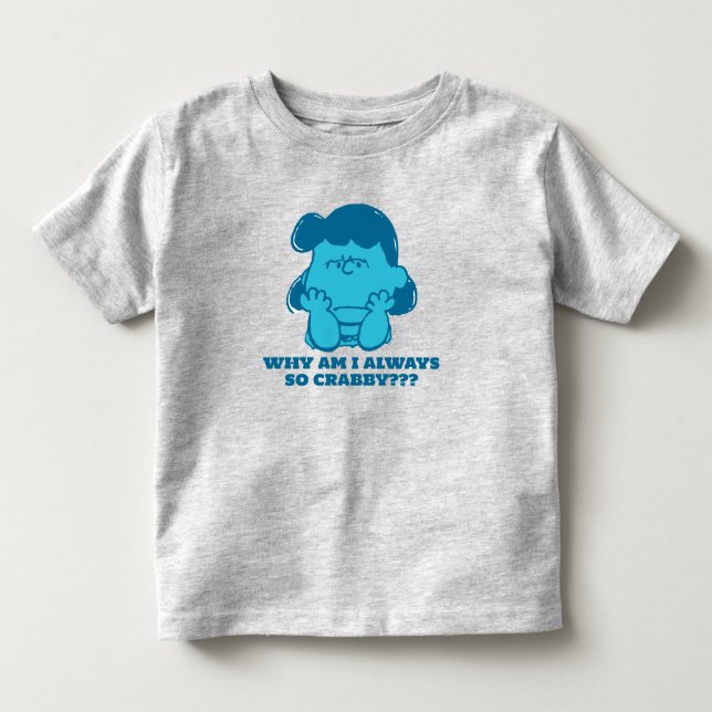 Peanuts | Lucy Who Says I'm Crabby?? Toddler T-shirt (Front)