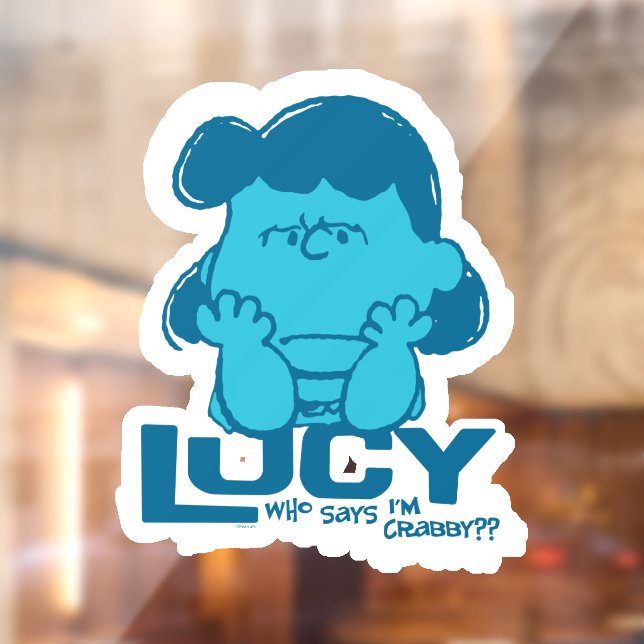 Peanuts | Lucy Who Says I'm Crabby?? Window Cling (Sheet 2)