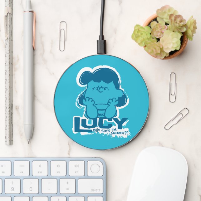 Peanuts | Lucy Who Says I'm Crabby?? Wireless Charger (Desk)