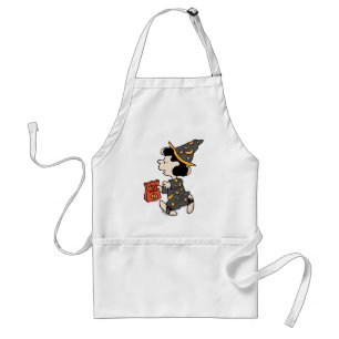 Peanuts Lucy Witch Costume Halloween Adult Apron
