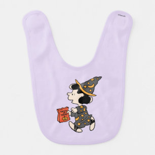 Peanuts Lucy Witch Costume Halloween Baby Bib