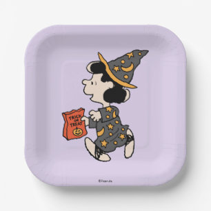 Peanuts Lucy Witch Costume Halloween Paper Plates