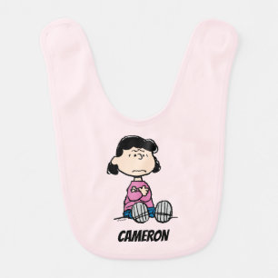 Peanuts Lucy With Arms Crossed Baby Bib