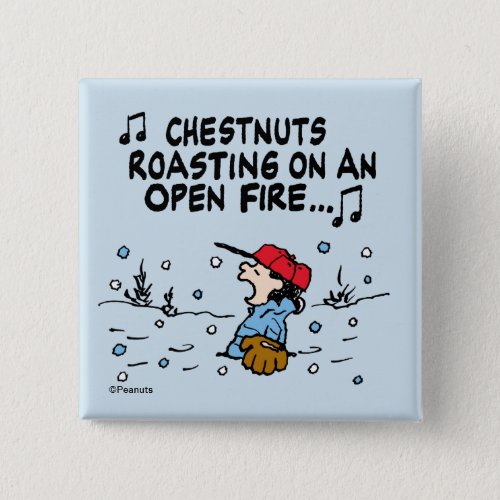 Peanuts  Lucys Chestnuts Roasting Button