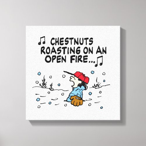 Peanuts  Lucys Chestnuts Roasting Canvas Print