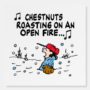 Peanuts Lucy's Chestnuts Roasting Foam Board