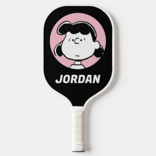 Peanuts Lucy's Faces Add Your Name Pickleball Paddle