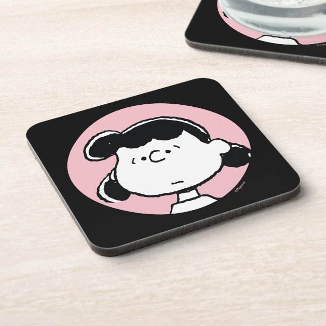 Peanuts | Lucy's Faces Beverage Coaster (Left Side)