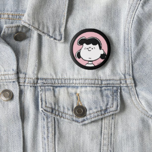 Peanuts   Lucy's Faces Button