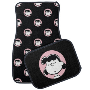 Peanuts Lucy's Faces Car Floor Mat