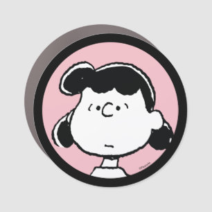 Peanuts   Lucy's Faces Car Magnet