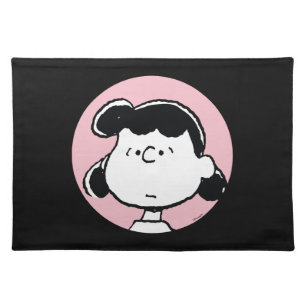 Peanuts   Lucy's Faces Cloth Placemat