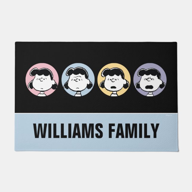 Peanuts | Lucy's Faces Doormat (Front)