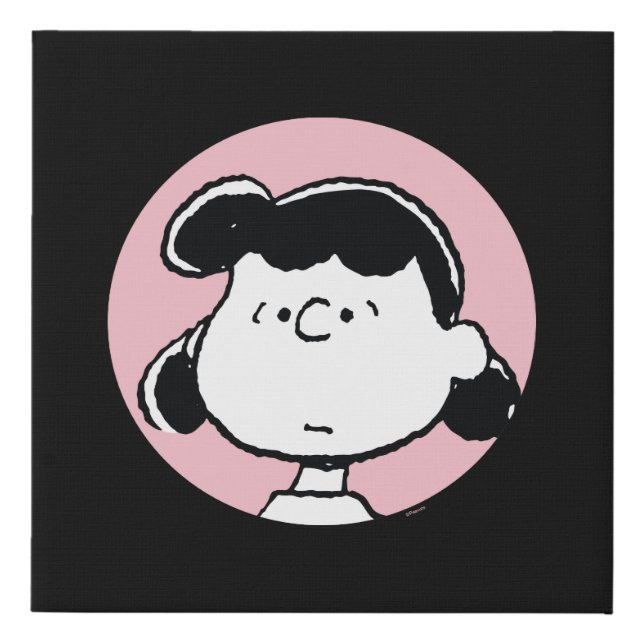 Peanuts | Lucy's Faces Faux Canvas Print (Front)
