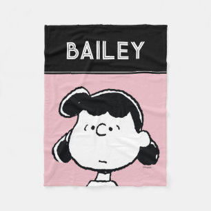 Peanuts Lucy's Faces Fleece Blanket