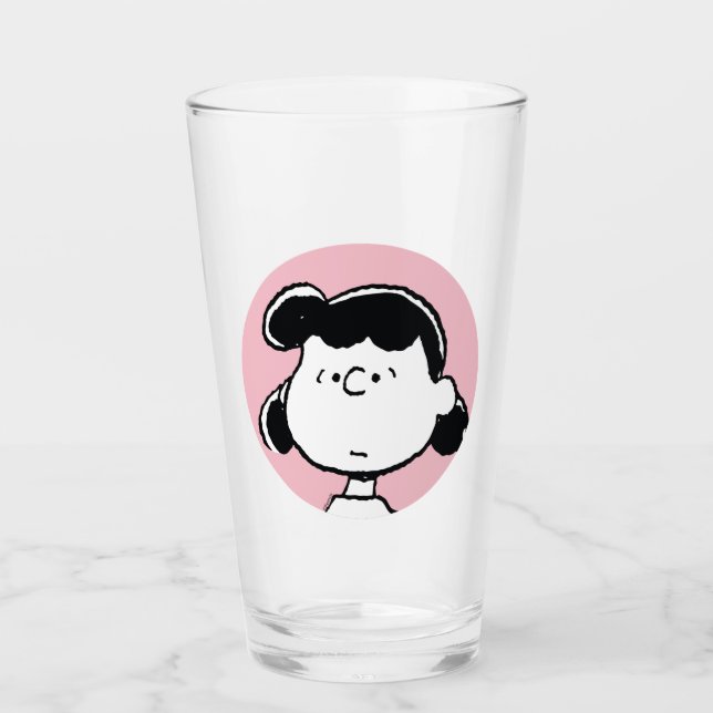 Peanuts | Lucy's Faces Glass (Front)