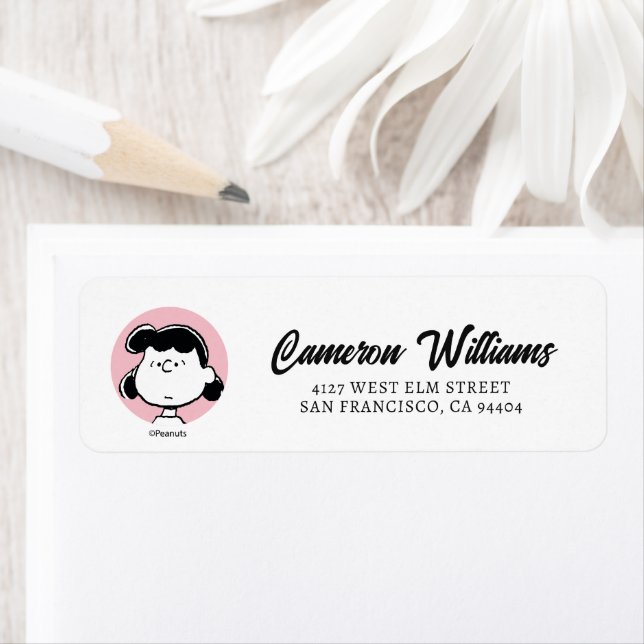 Peanuts | Lucy's Faces Label (Insitu)