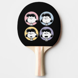 Peanuts Lucy's Faces Ping Pong Paddle