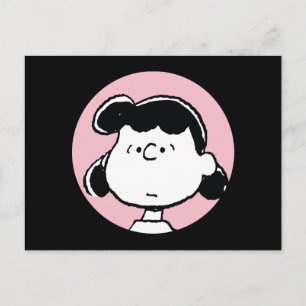 Peanuts Lucy's Faces Postcard