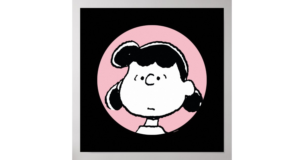 Peanuts Lucy's Faces Poster Zazzle