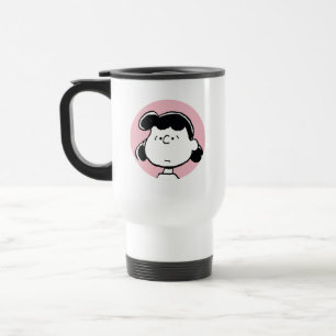 Peanuts Lucy's Faces Travel Mug
