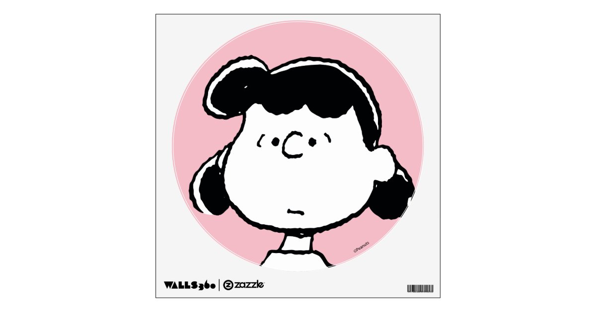 Peanuts Lucy's Faces Wall Decal Zazzle