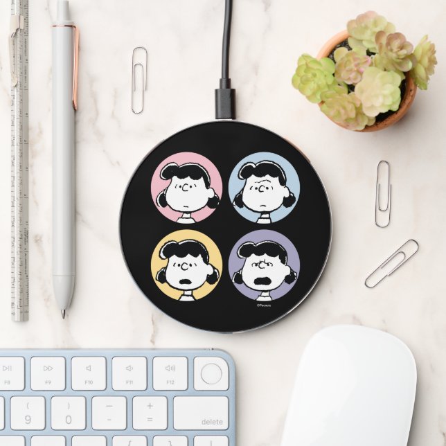 Peanuts | Lucy's Faces Wireless Charger (Desk)