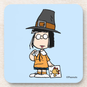 Peanuts Marcie Pilgrim Beverage Coaster