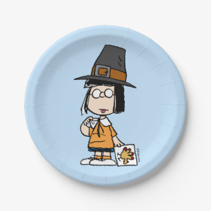 Peanuts   Marcie Pilgrim Paper Plates