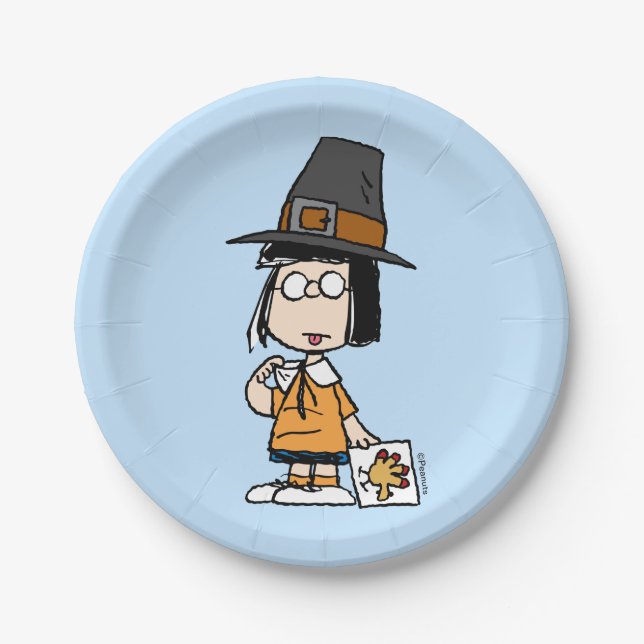 Peanuts | Marcie Pilgrim Paper Plates (Front)
