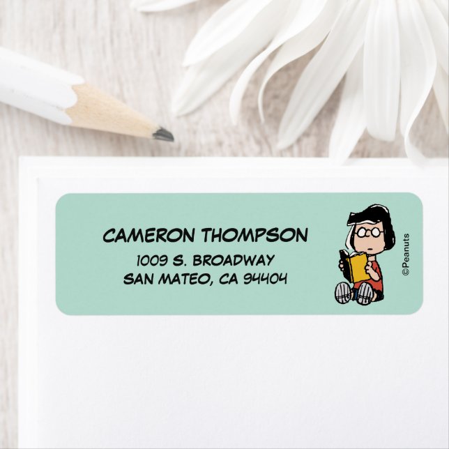 Peanuts | Marcie Reading Label (Insitu)