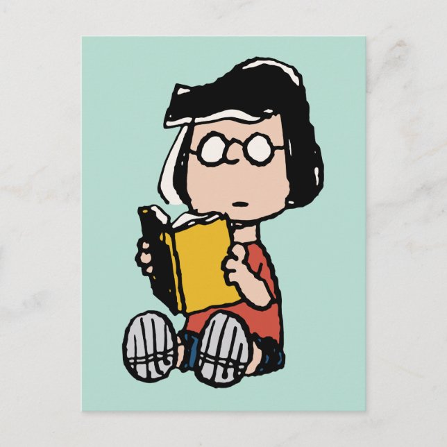 Peanuts | Marcie Reading Postcard (Front)