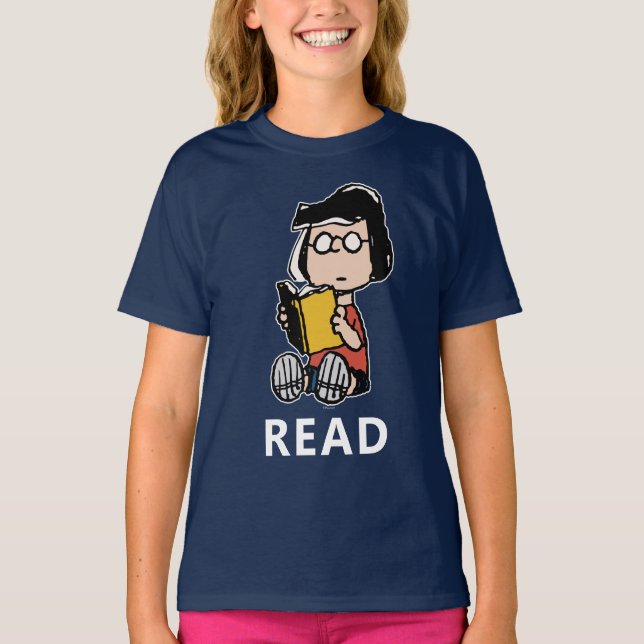Peanuts | Marcie Reading T-Shirt (Front)