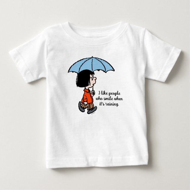 Peanuts | Marcie Under the Umbrella Baby T-Shirt (Front)