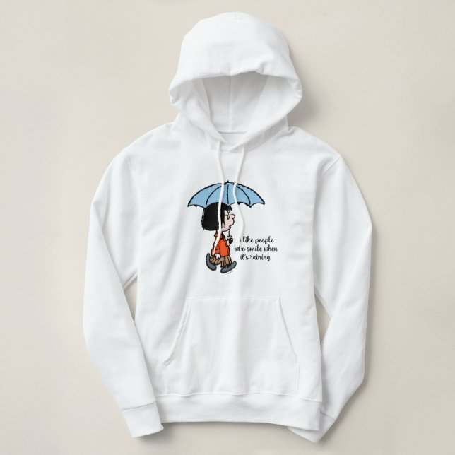 Peanuts | Marcie Under the Umbrella Hoodie (Design Front)