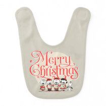 Peanuts | Merry Christmas Holiday Choir Baby Bib