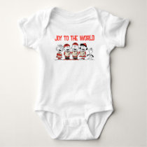 Peanuts | Merry Christmas Holiday Choir Baby Bodysuit