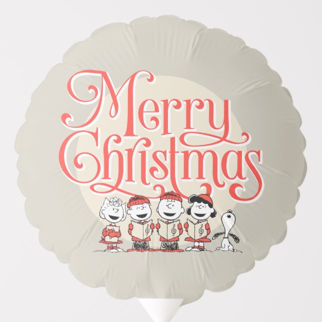 Peanuts | Merry Christmas Holiday Choir Balloon (Front)