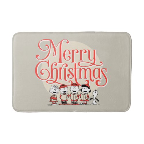 Peanuts  Merry Christmas Holiday Choir Bath Mat