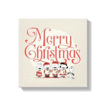 Peanuts | Merry Christmas Holiday Choir Canvas Print